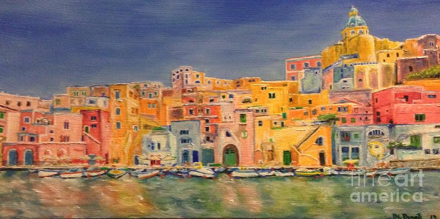 Procida, Italy Painting by Diane Donati
