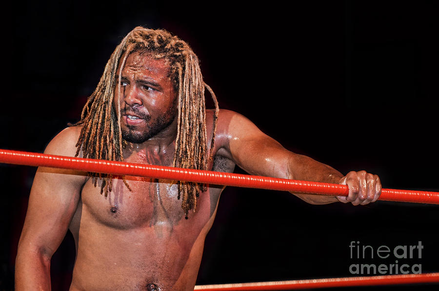 Professional Wrestler Flyin Lion Marcus Lewis Photograph by Jim Fitzpatrick