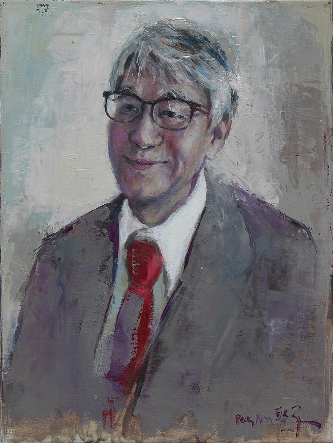 Impressionism Painting - Professor Park by Becky Kim