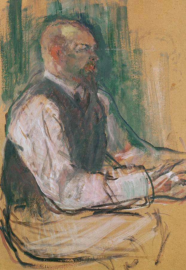 Portrait Painting - Professor Robert Wurz  by Henri De Toulouse-Lautrec