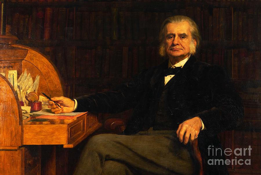 Professor Thomas Henry Huxley Painting by MotionAge Designs