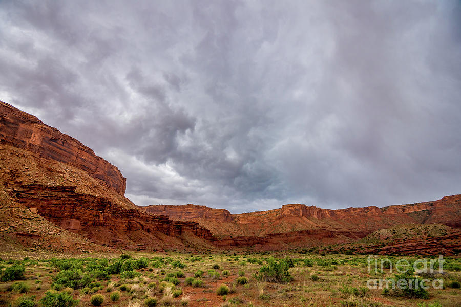 Professor Valley Storm - Moab - Utah Photograph by Gary Whitton