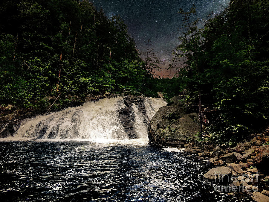 Waterfall Photograph - Profile Falls, NH by Mim White