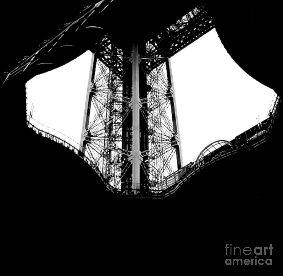 Profile of the Eiffel Tower. Photograph by Cyril Jayant