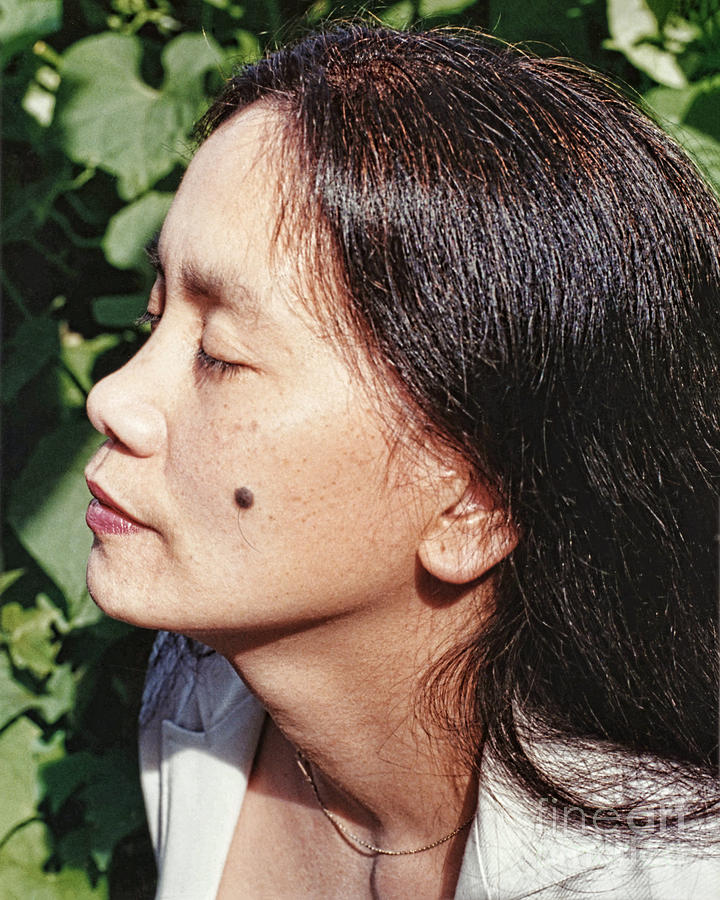 Profile Portrait Of A Filipina Beauty With A Mole On Her Cheek Photograph By Jim Fitzpatrick