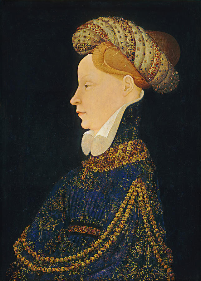 Profile Portrait of a Lady Painting by 15th Century