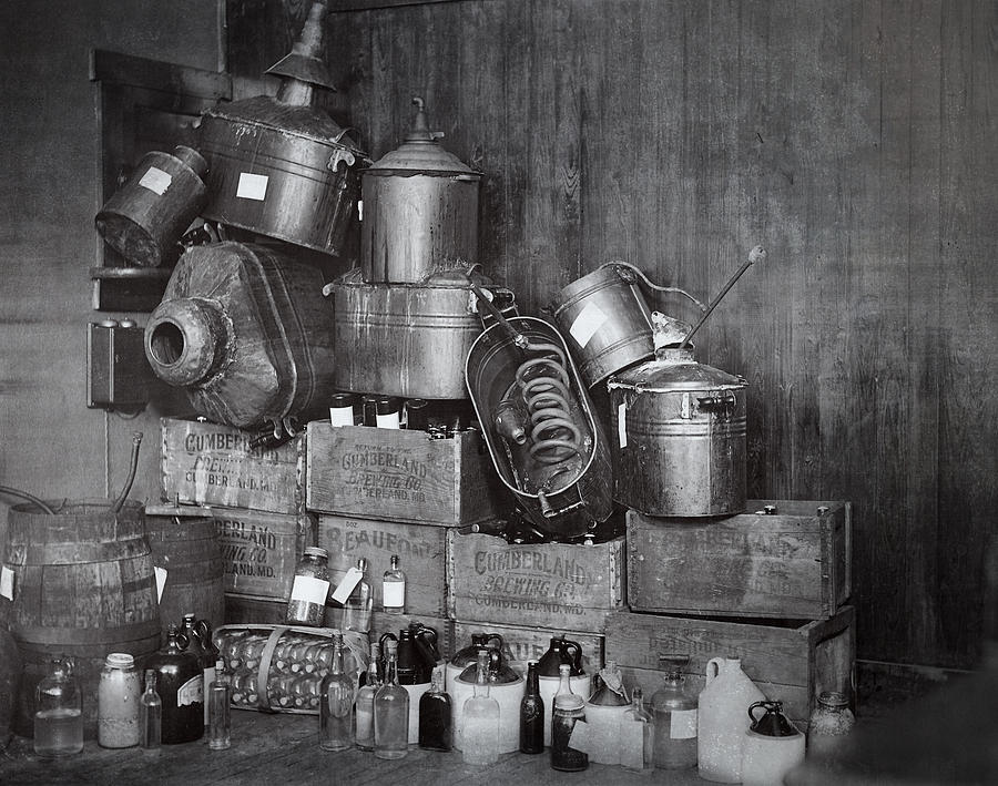 PROHIBITION CONFISCATED STILLS 1920's Photograph By Daniel Hagerman