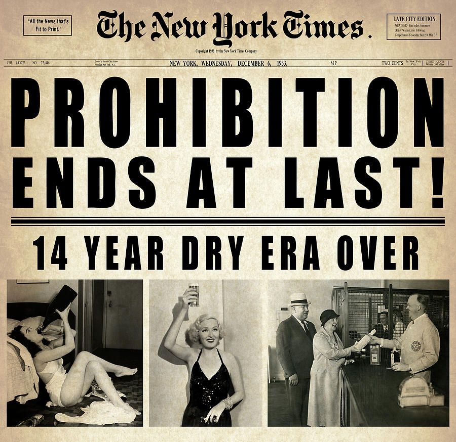 Prohibition Ends And Debauchery Begins Aged Mixed Media By Daniel Hagerman