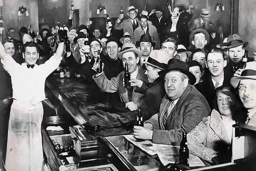 Prohibition Ends Celebration Dec 5, 1933 Digital Art by Daniel Hagerman