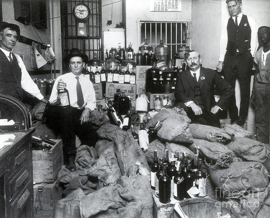 Prohibition, Texas Bootlegger Booty Photograph by Science Source