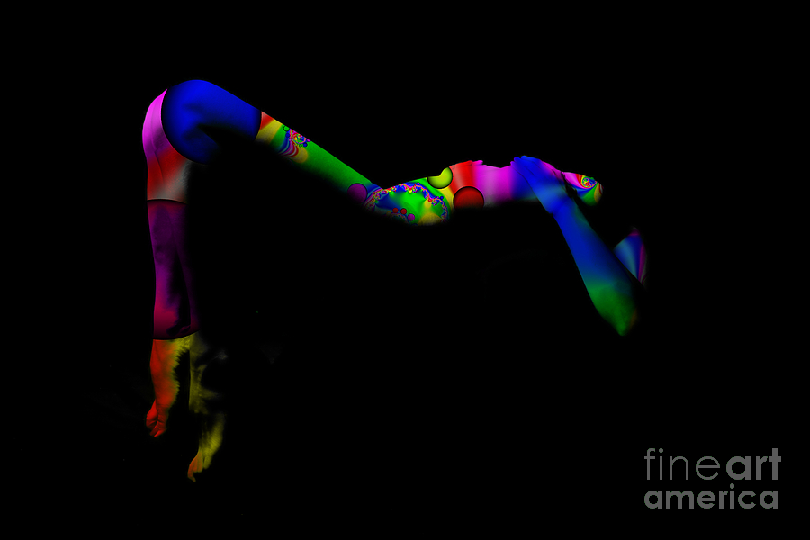Projected Body Paint 2094947A Photograph by Rolf Bertram