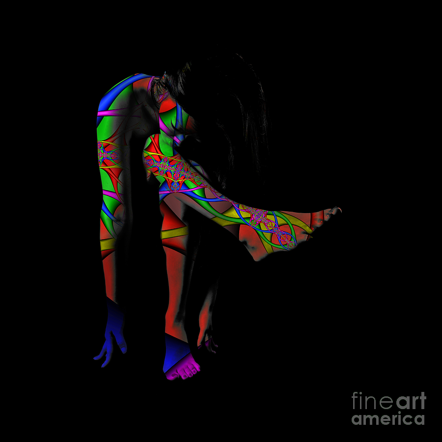 Projected Body Paint 2094973A Photograph by Rolf Bertram