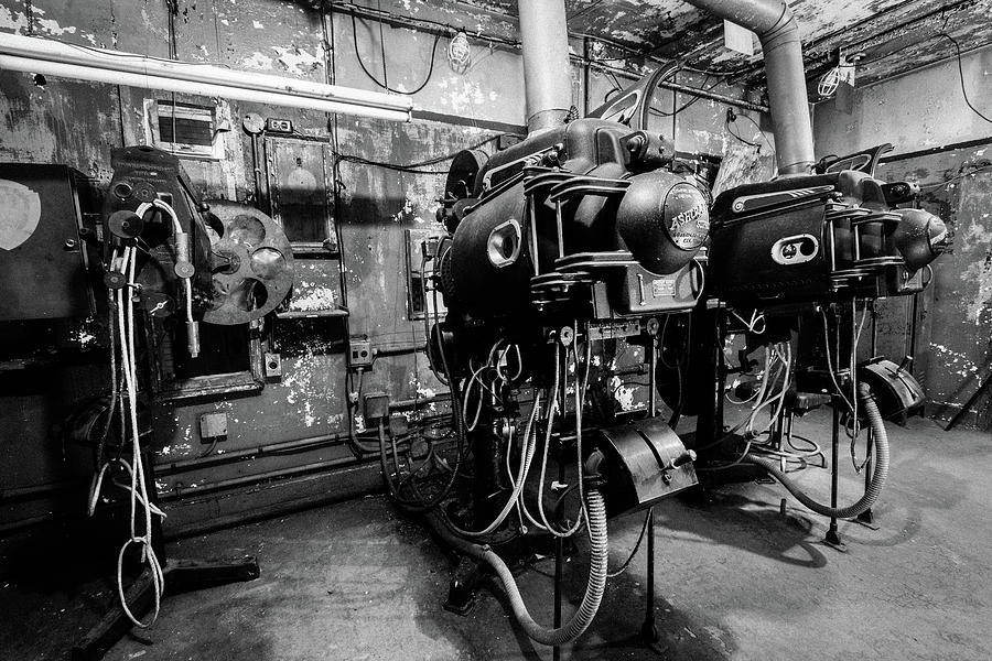 Projection Room in Black and White Photograph by Michael Porchik
