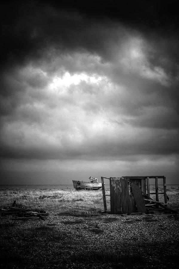 Boat Photograph - Projekt Desolate The Clouds Decend by Stuart Ellesmere Boat Photograph - Projekt Desolate The Clouds Decend by Stuart Ellesmere