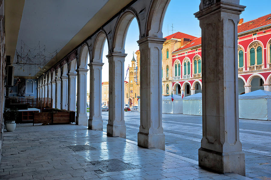 Prokurative square of Split arcades view Photograph by Brch Photography