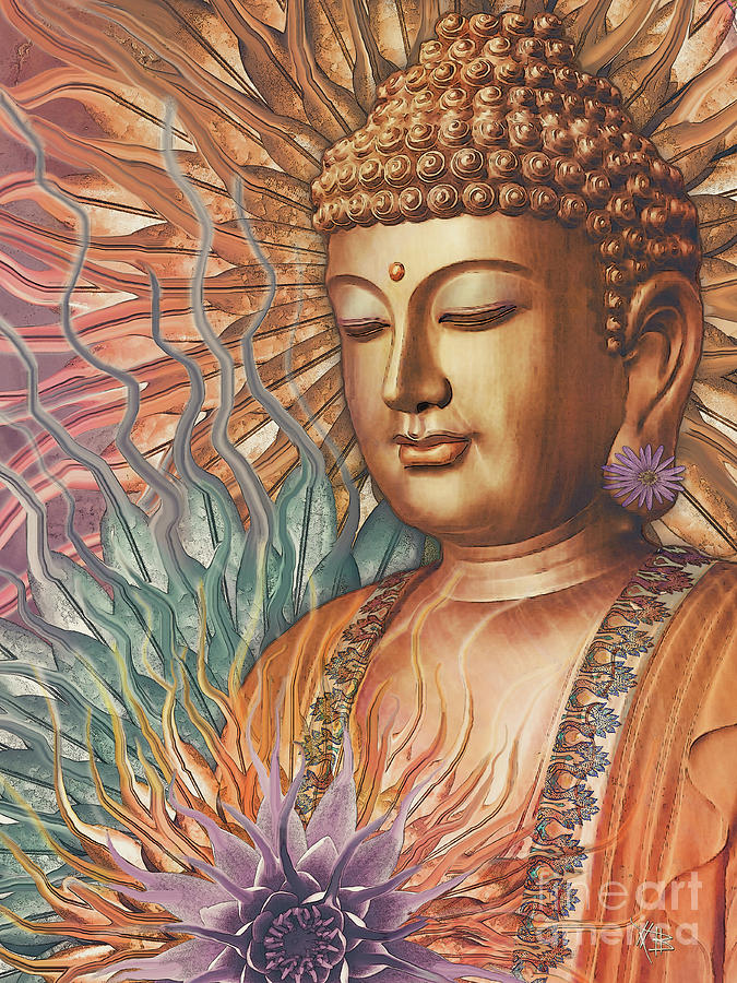 Proliferation of Peace - Buddha Art by Christopher Beikmann Digital Art by Christopher Beikmann