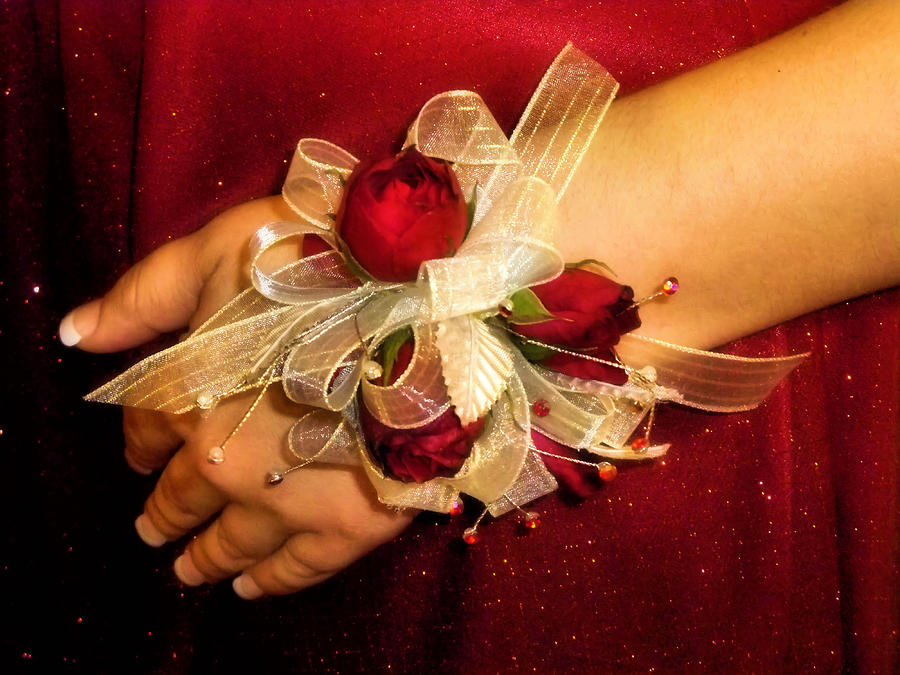 Spring Photograph - Prom Corsage by Karen Scovill