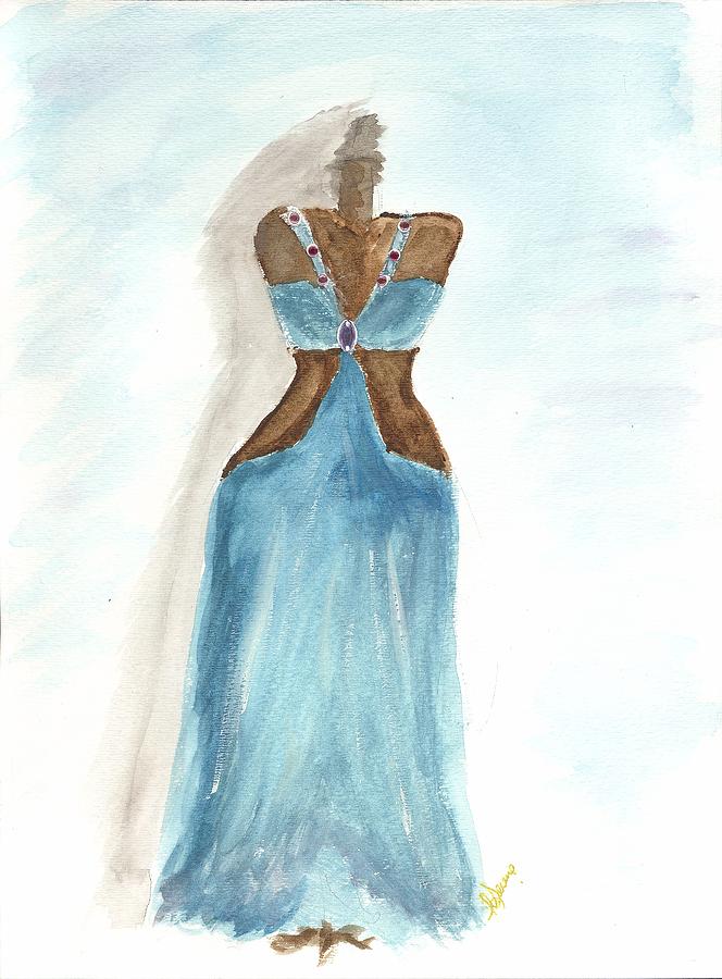 Prom dress for Emily Painting by Lauren Serene
