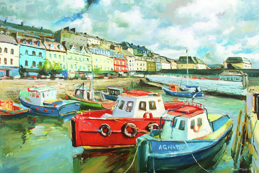 Promenade at Cobh Painting by Conor McGuire