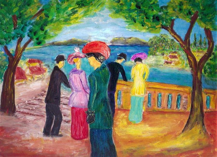 Promenade Painting by Mary Sedici