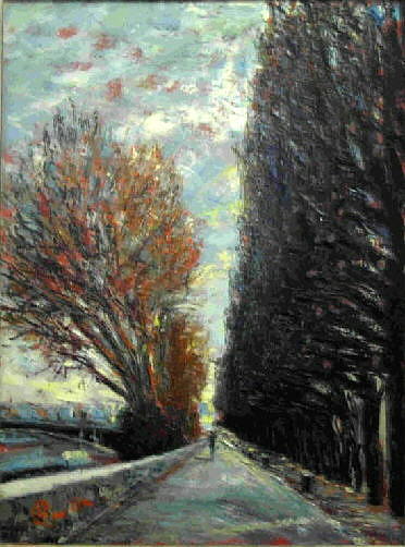 Tree Painting - Promenade by Walter Casaravilla