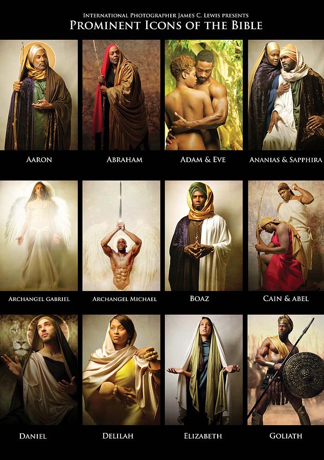 Biblical Characters Photograph - Prominent Icons of the Bible II by Icons Of The Bible