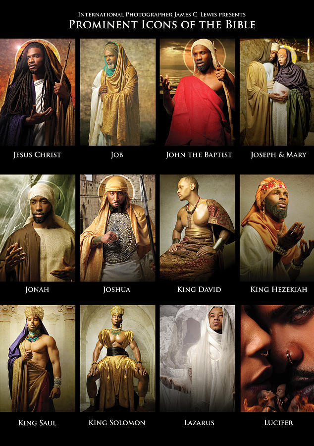 Biblical Characters Photograph - Prominent Icons of the Bible III by Icons Of The Bible