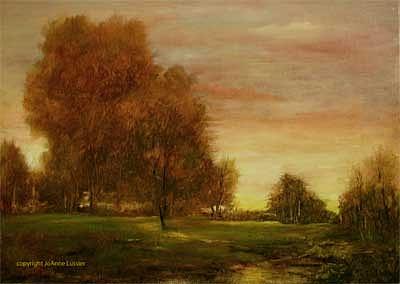 Field Painting - Promise Of A New Day by JoAnne Lussier Field Painting - Promise Of A New Day by JoAnne Lussier