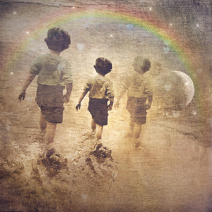 Phases of the Journey--The Promise of the Rainbow Digital Art by Melissa D Johnston