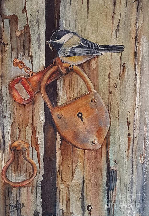 Chickadee Painting - Promise by Patricia Pushaw