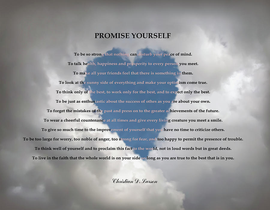 Promise Yourself Mixed Media by Brian Wallace