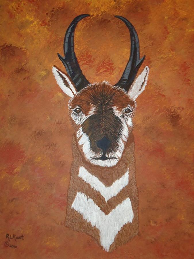 Pronghorn Buck Painting by Ralph Root