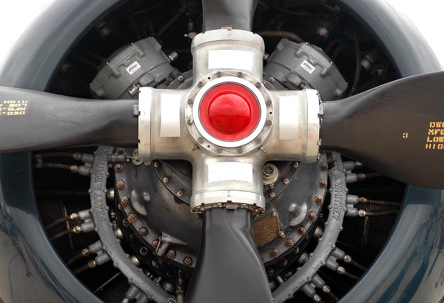 Airplane Photograph - Prop Power by Dan Holm