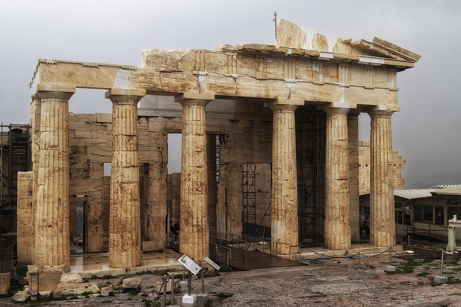 Propylaea Entrance to the Acropolis Photograph by Adam Rainoff