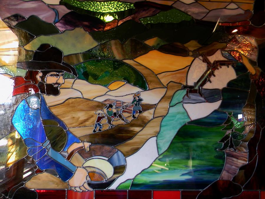 Prospectors in Stained Glass Photograph by Warren Thompson