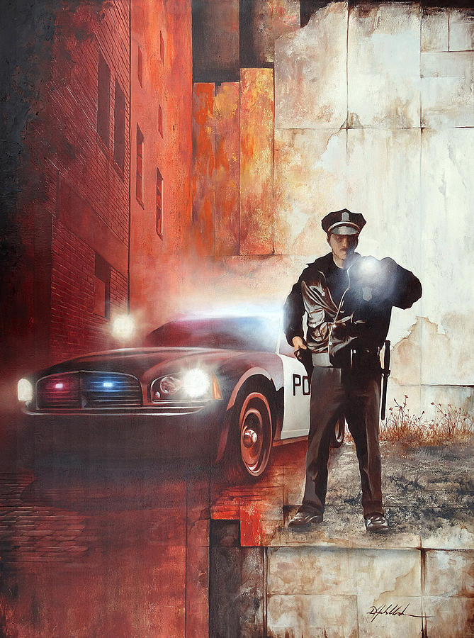 Protect and Serve Painting by Danny Hahlbohm