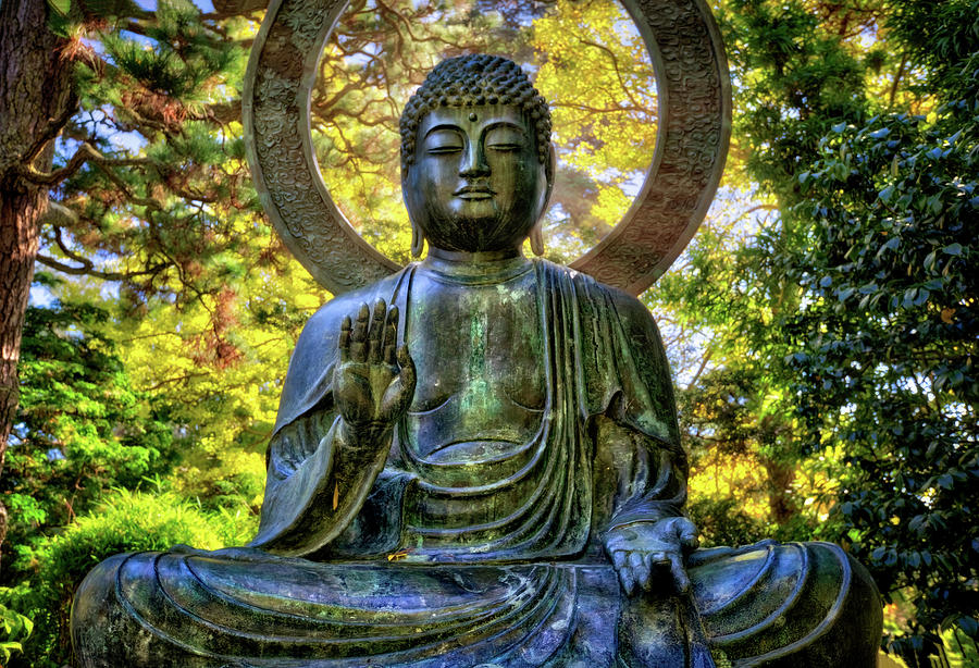 Protection Buddha #3 - Japanese Tea Gardent - Golden Gate Park - San Francisco Photograph by Jennifer Rondinelli Reilly - Fine Art Photography