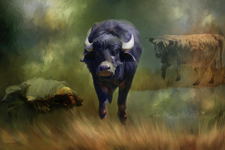 Wildlife Painting - Protector by Theresa Campbell
