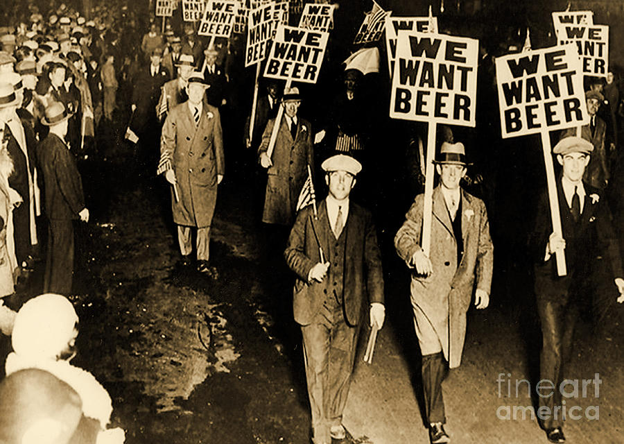 Beer Photograph - Protest against prohibition, New Jersey, 1931 by American School