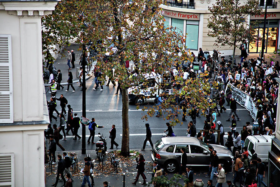Protest in Paris Photograph by Hugh Smith