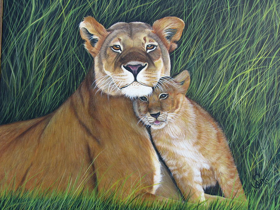 Proud Mama Painting by Shirley C Checkos - Fine Art America