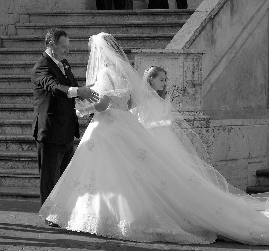 Proud Papa, Roman Wedding Photograph by Susan Lafleur