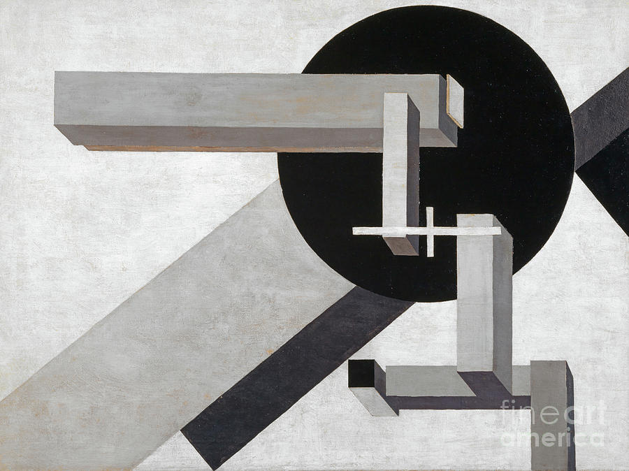 Abstract Painting - Proun 1 D, 1919  by El Lissitzky