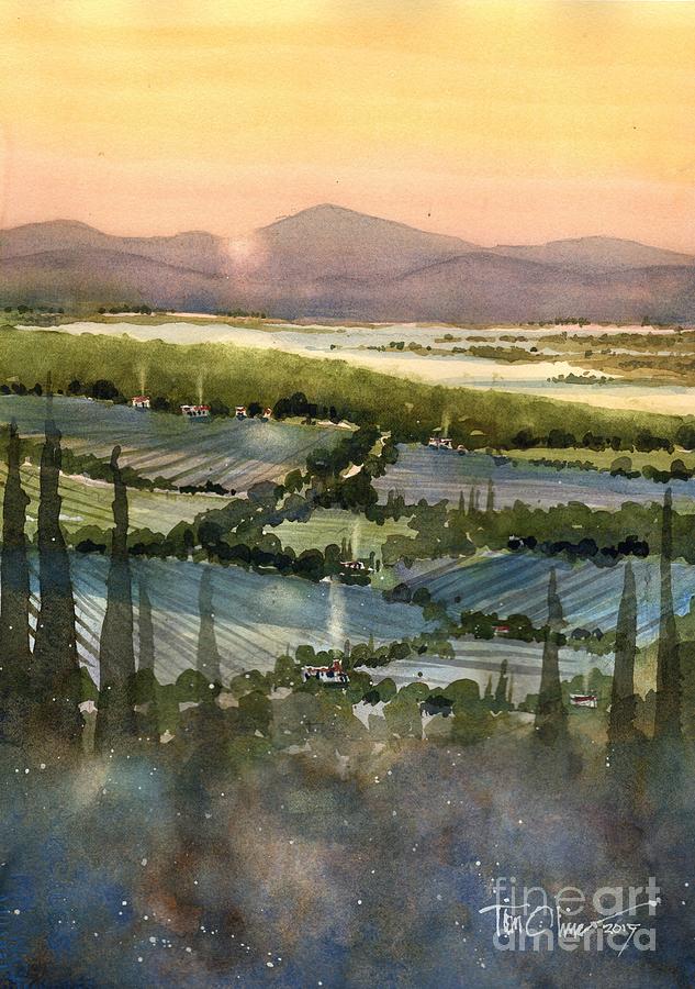 Provence Countryside Painting by Tim Oliver