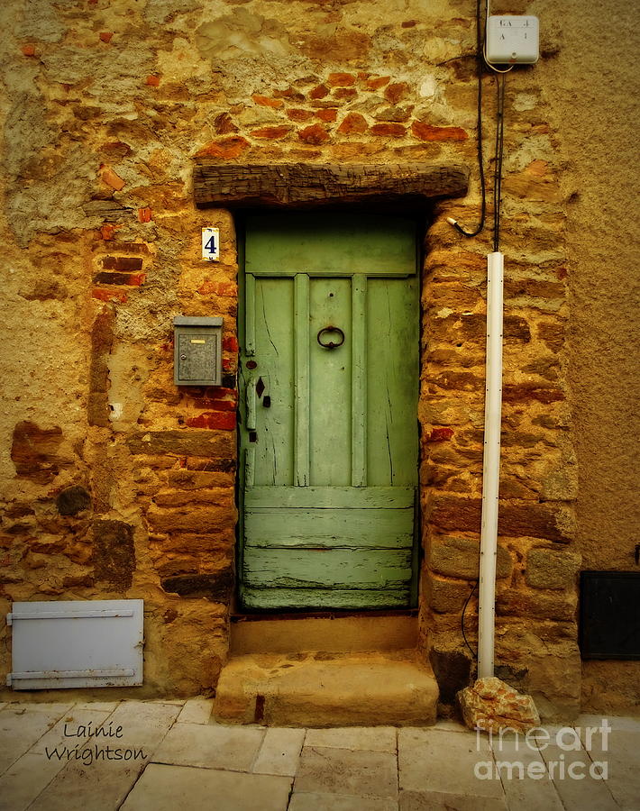 Provence Green Door 4 Photograph by Lainie Wrightson