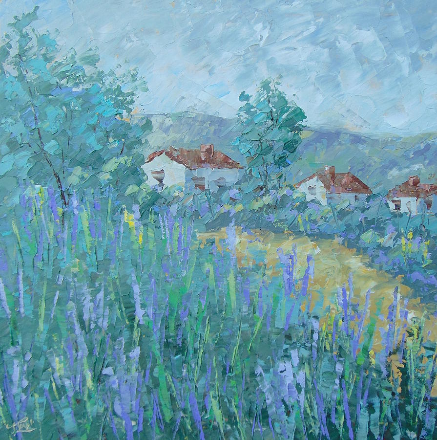 Provence Lavender Painting by Frederic Payet