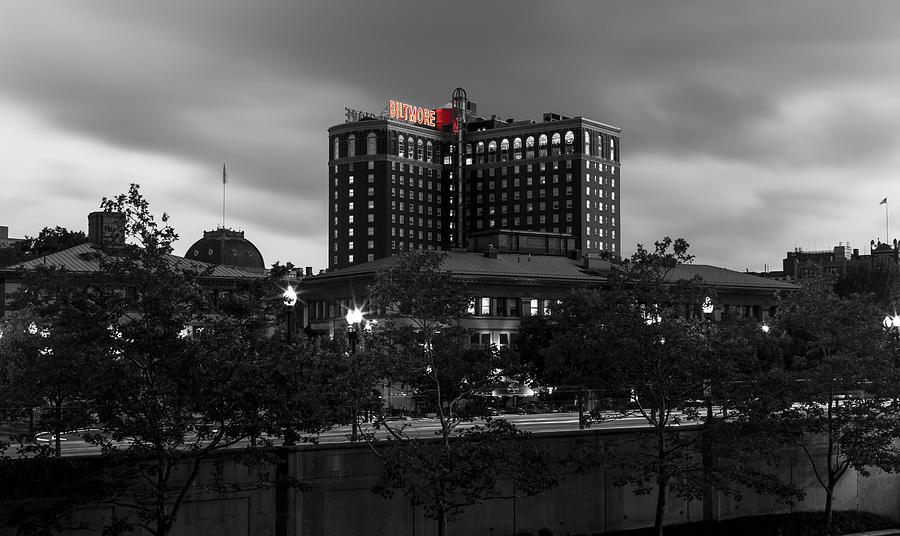 Black And White Photograph - Providence Biltmore by Andrew Pacheco
