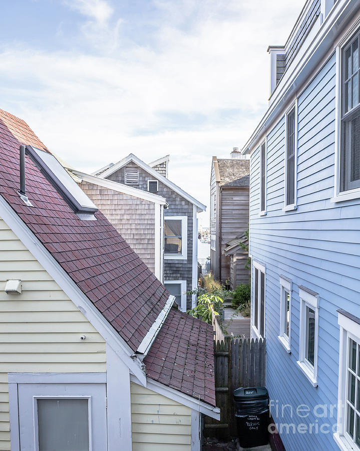 Provincetown Alley Cape Cod Photograph by Edward Fielding