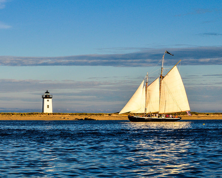 Landscape Photograph - Provincetown Sail by Karen Regan