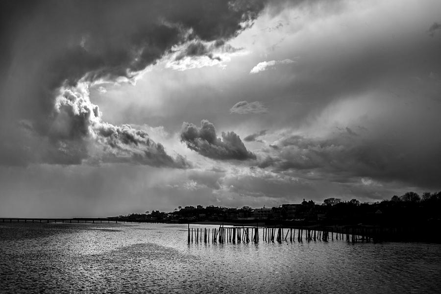 Black And White Photograph - Provincetown Storm by Charles Harden